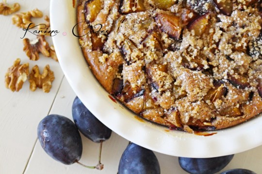 Slivkový koláč s orechmi 7295